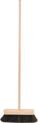 Produktbild von EDUPLAY 160153 malý dětský smeták délka 76 cm pracovní šířka 20 cm, bukové dřevo, přírodní vlas, přírodní