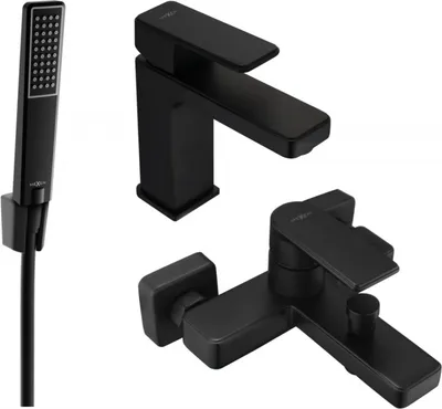 Produktbild von Mexen Mino R72 Badewannenset, Schwarz - 72403R72-70