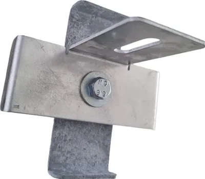 Immagine prodotto di Morsetto con staffa per recinzione Dimensione rete 10 x 10 cm, zincato