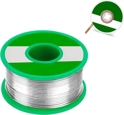Produktbild von Lötzinn 0.8mm und Entlötlitze Lötdraht Elektronik, Lötzinn Draht Lötmittel zum Elektrolöten und Heimwerken für Reparatur Elektrolöten Heimwerken (20g/Band)