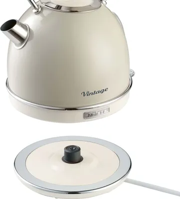Produktbild von Vintage Wasserkocher rund 1,7 L creme