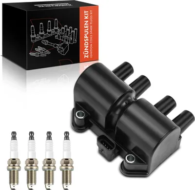 Image de Frankberg 1x Bobine d'allumage+4x Bougie d'allumage pour Toyota Celica T23 Corolla E12 1.8L 1999-2007