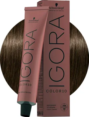 Produktbild von Schwarzkopf Igora Color10, Braun, 5-0, Unisex, 60 ml, Alle Haare, Farbspeichernd, Glanz