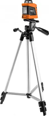 Productafbeelding van 15 m 360° horizontale vlaklaser 1,5 m statief rood