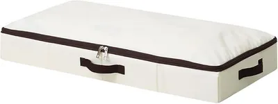 Produktbild von PolkaHome® Stabile Aufbewahrungsboxen für Kleidung unter dem Bett, 75 x 38 x 10 cm, Ordnungsbox mit Reißverschluss, faltbar, waschbar