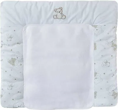 Produktbild von Baby-Delux Wickelauflage  70x75 inkl. abnehmbarer Frotteeauflage Cute Teddy Wickelunterlage Wickelkommode, Wickeltisch Baumwolle waschbar