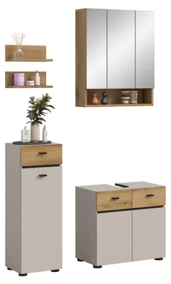 Produktbild von Badkombination Bad Set Aqua | 4-teilig | Kaschmir / Evoke Oak