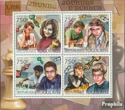 Produktbild von Briefmarken Togo 2012 Mi 4448-4451 Kleinbogen (kompl. Ausgabe) postfrisch Junge Schachspieler