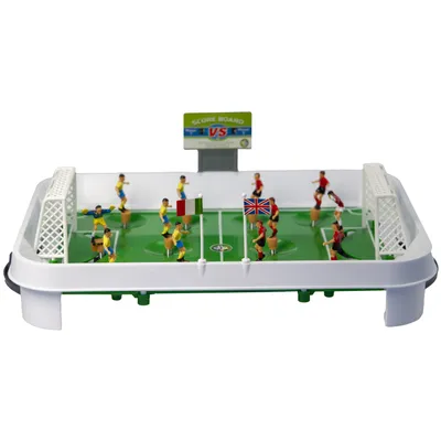 Produktbild von Kleines Tischfußballspiel mit zirpenden Fußball und verschiebbarem Tor für zwei Spieler