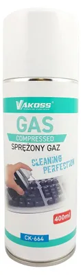 Obrázek produktu pro Čisticí sprej na stlačený vzduch 400 ml Vakoss