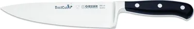 Produktbild von Giesser Messer Kochmesser Küchenmesser BestCut 18 cm geschmiedet leicht schwarz