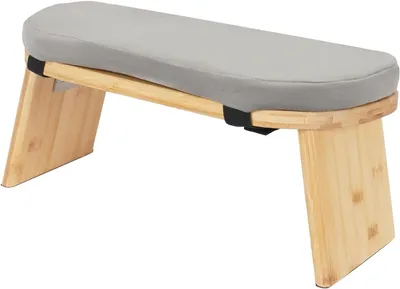 Obrázek produktu pro Meditativní podložka, polstrovaný design, protiskluzová stabilita, SVĚTLE ŠEDÁ
