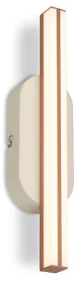 Image de Briloner Applique murale LED 7 x 30 x 5,5 cm 7 W 600 lm 3000 K blanc chaud gris-café - Lampe murale pour couloir chambre salon