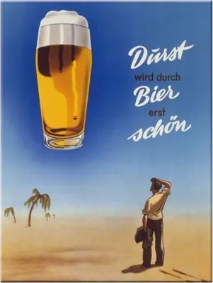 Produktbild von Nostalgic-Art - Magnet 6 x 8 cm - Open Bar - Bier Durst