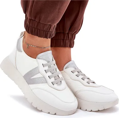 Zdjęcie produktu dla Buty Sportowe Damskie Na Platformie Vinceza 58510 Białe 39