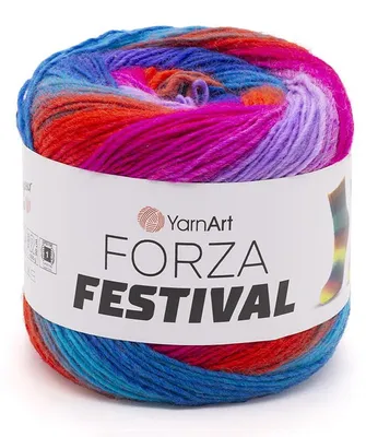 Obrázek produktu pro YarnArt Forza Festival – příze na ponožky, 100 g/420 m, 75 % vlna, barevný přechod 2913