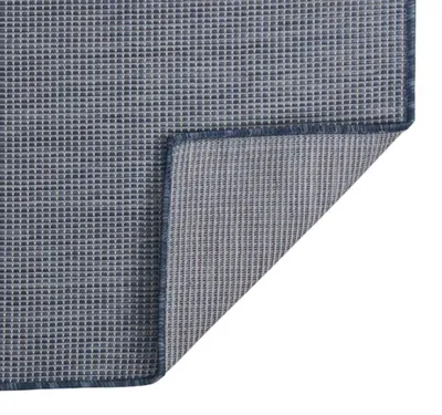 Image de Tapis rectangulaire extérieur, 63 x 230 cm, bleu