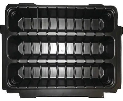 Productafbeelding van Vario-inzetstuk, 3-voudig, P-83696 (zwart, geschikt voor MAKPAC koffers)