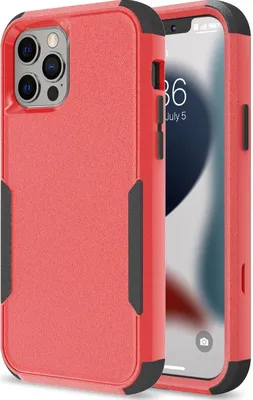 Produktbild von Mobigear Ultra Tough iPhone 14 Pro Hülle Hardcase Backcover Stoßfest - Rot