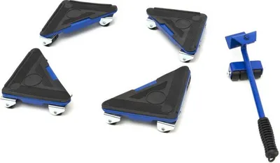 Produktbild von Umzugswagen-Set inkl. Hebel Möbeltransportset 5-teilig Transportset