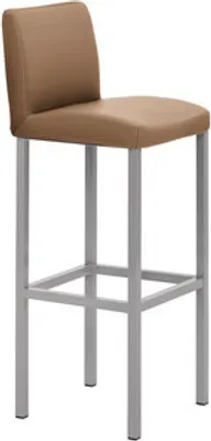Produktbild von Barstuhl Mayer Sitzmöbel 1164 40 x 45 x 109 cm Stahl perlsilber/hellbraun