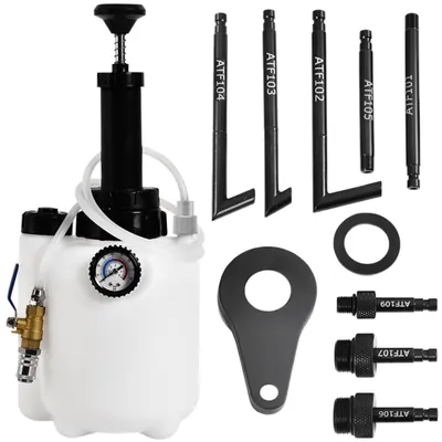 Productafbeelding van Transmissieolie-pomp - 3 liter - Met drukmeter en 8 adapters