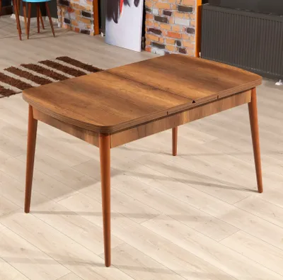 Produktbild von Skye Decor, Barok, Esstisch, Nussbaum, Melamin-Spanplatte, 132 x 80 x 78,5 cm