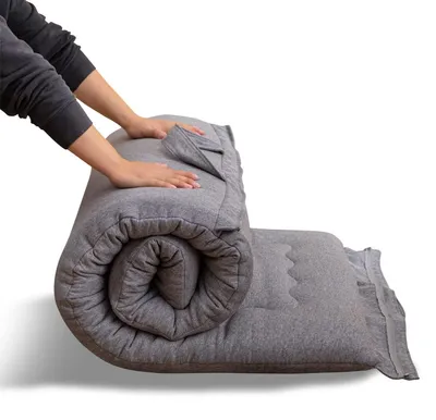 Image de Matelas futon pliable portable pour intérieur et extérieur (135 x 190 cm)