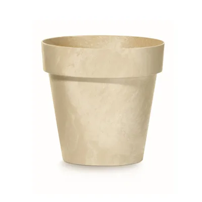 Obrázok produktu pre Kvetináč CUBE BETON-EFFEKT 20 cm - Farba: piesok