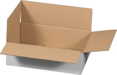 Produktbild von 100x Faltkarton 295x195x90mm - stabil weiß 1-wellig Karton Versandkarton Versandschachtel
