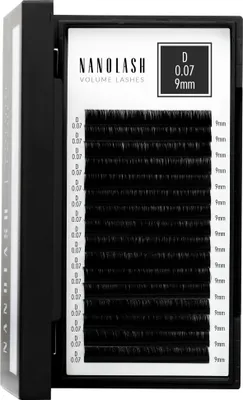 Produktbild von Wimpernextensions zur Volumentechnik Nanolash 0.07 D Curl 9mm Länge