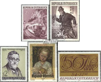 Produktbild von Briefmarken Österreich 1971 Mi 1376,1377,1378,1379,1380 (kompl.Ausg.) gestempelt Sondermarken