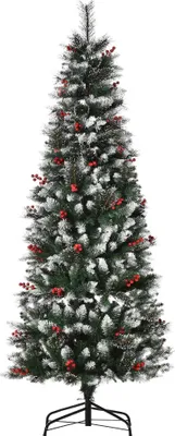 Obrázek produktu pro Umělý vánoční stromek - 150 cm - nehořlavý - 360 větví - olivově zelený