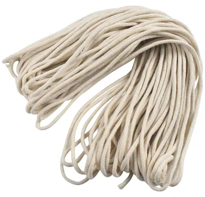Öllampen-Docht, 3 mm × 25 m, Baumwolle, geflochten, rund