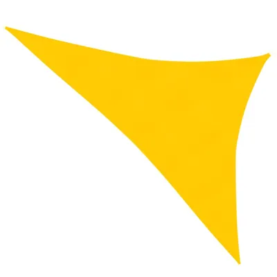 Image de Voile d'ombrage 160 g/m² jaune 3x4x5 m HDPE