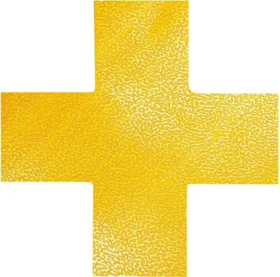 Image de DURABLE Marquage au sol 'Croix', 10 pc, Jaune, 170104