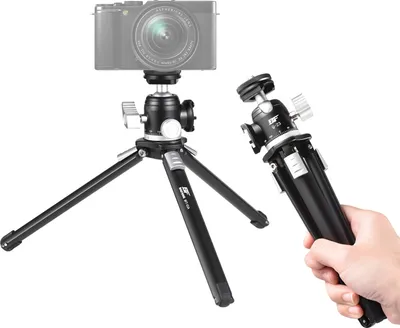 Obrázek produktu pro BAFANG Stolní stativový stojan s panoramatickou kulovou hlavou 360°ã, celokovový, nosnost 4,5 kg, pro příslušenství pro nahrávání videa vlogů