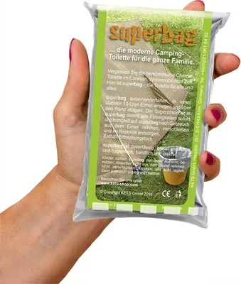 Produktbild von superbag Campingtoilette Absorber 10 Liter