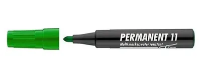 Permanentný popisovač, 1-3 mm, kužeľový hrot, ICO "Permanent 11", zelený