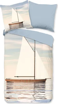 Produktbild von Duvet cover Good Morning 135x200 + 1* 80x80 cm - maritime/sailing boat