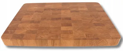 Produktbild von Woodcarver Premium Eichenholz Schneidebrett End-Grain Groß