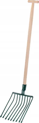 Produktbild von KADAX Gabeln "Vialle", Metallgabel mit 9 Zinken, 131 cm, Grün