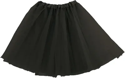 Produktbild von Tüllrock Damen Kostüm Tutu Petticoat Party Ballett Rockabilly Tanz Rock (schwarz)