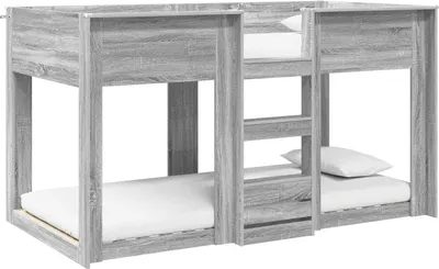 Produktbild von Etagenbett für Kinder Graues Sonoma 100 x 200 cm Holzwerkstoff
