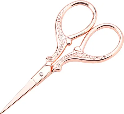 Image de DIY Cross Stitch Antique Sewing Shears Commode Outil de broderie petits ciseaux (Rose)