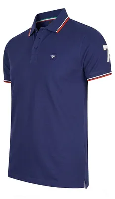 Zdjęcie produktu dla Cappuccino Italia Polo Applique Pique Blue - Rozmiar M