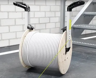 Image de Système de transport Roll-Profi pour tambours de câbles CARRYGRIP A90801