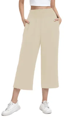 Produktbild von Solidchoice – Damenhose, 3/4 Länge, hohe Taille, mit Taschen