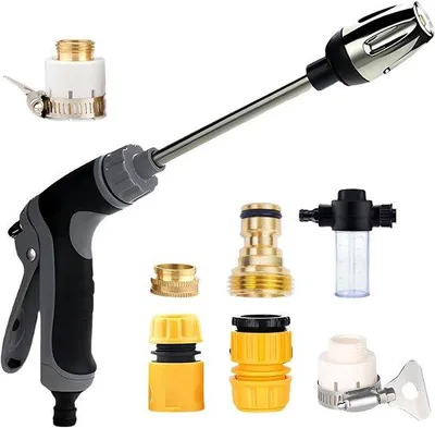 Obrázok produktu pre Vysokotlakový turbopráč na záhradnú hadicu, zavlažovanie záhrady, umývanie áut, sprchu pre zvieratá, zelený