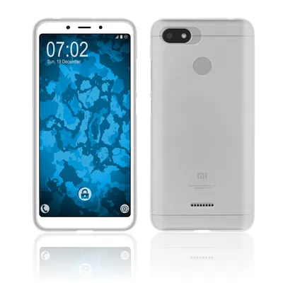 Produktbild von PhoneNatic Case kompatibel mit Xiaomi Redmi 6/6A - clear Silikon Hülle matt Cover